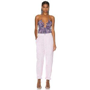 Isabel Marant Nilma Pant in Pink 36 Womens Nylon Baggy Parachute Trousers